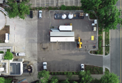 an aerial view of a remediation site